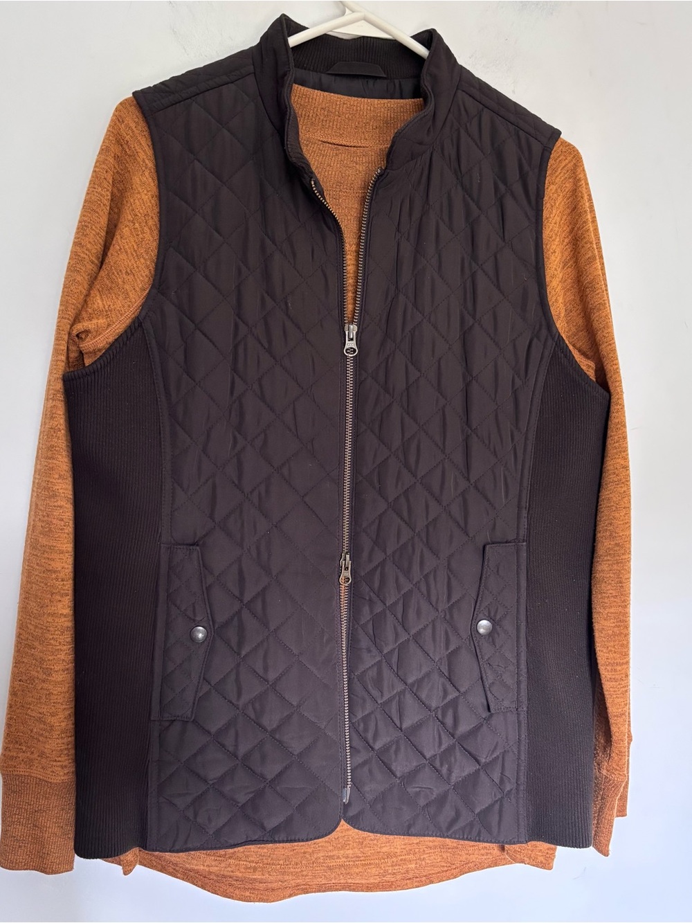 J. Jill Heritage Quilted Vest w/Stretch Panels
